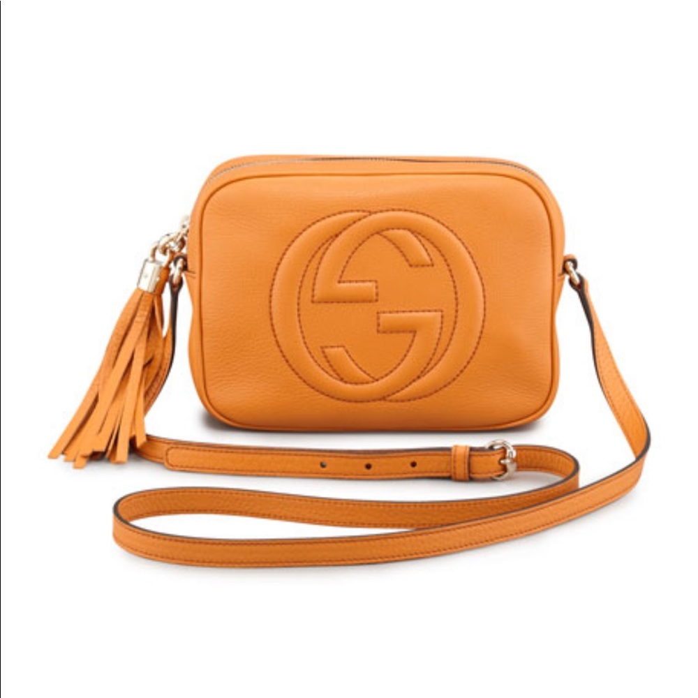 Gucci Disco Soho Bag in Rare Orange Pebble Leather